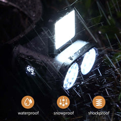 Foleto 180-degree adjustable headlamp enables precise directional lighting.