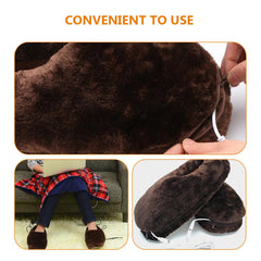 FOMIYES foot warming shoes interior view delivers snug warmth.