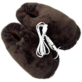 FOMIYES USB heated booties — full view for indoor warmth on cold days.