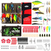 FONMANG 126Pcs tackle box with lid and compartments