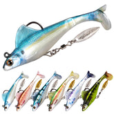 FONMANG SwimBait weedless swimbait lure, 2.8-inch, bass lure in action