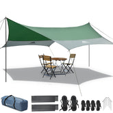 Forceatt 12x14ft waterproof camping tarp offering broad rain and sun shelter