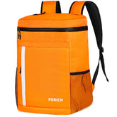 FORICH soft insulated backpack cooler front view showing leak-proof design for work lunches