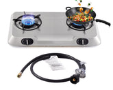 Forimo Propane Stove 2-Burner with dual heat zones for quick outdoor meals
