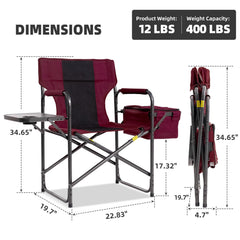 Foristrail Director chair phone slot keeps device within reach at campsites