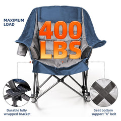 Foristrail rocking chair padded seat provides plush comfort for lounging.