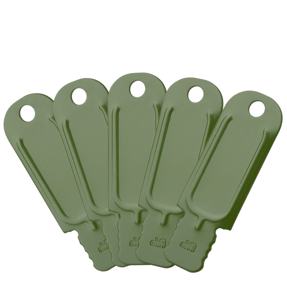 FOSTAR 5-pack carbon steel scraper with serrated edge for reliable ferro rod sparks.