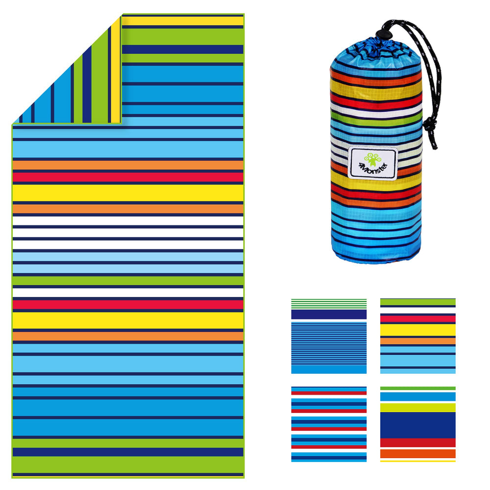 4Monster microfiber beach towel sand-free surface for clean, beach-ready comfort.