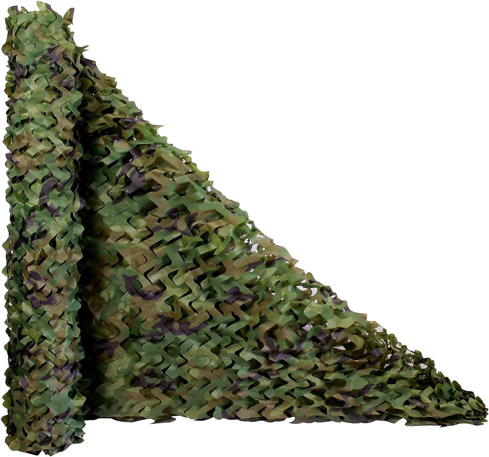 Fousam camo netting 10x10 roll blends with terrain for stealth hunting