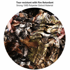 Fousam camo netting roll 10x20 expands coverage for blinds and shade.