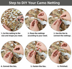 Fousam camo netting snow camouflage roll 20x20 helps create stealthy outdoor setups.