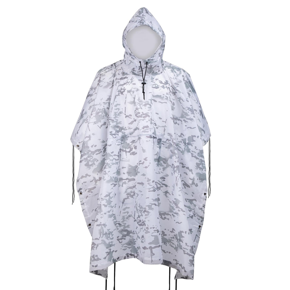 Fousam Camo Rain Poncho waterproof construction for outdoor protection