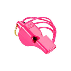 Fox 40 Mini Safety Whistle Pink pocket view showing compact carry for everyday signaling.