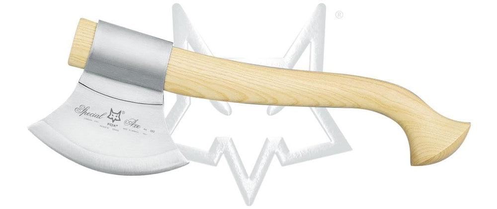 Fox Knives 682M trekking axe head with durable Sandvik 12C27 steel.