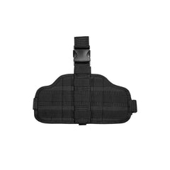 Fox Outdoor Combat Drop Leg Panel in black — quick-access pistol platform for field use.