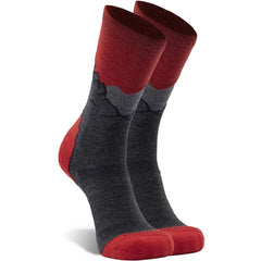 FoxRiver Sumter socks in grey, front view, comfortable for all-day wear on hikes