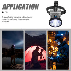 FOYTOKI LED Headlamp digital display for quick brightness checks.