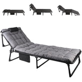 FozsKeylf folding camping cot folded compact for transport