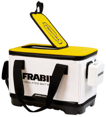 Frabill universal bait station 8qt white topview shows spacious interior for bait capacity.