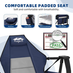 Fragess hammock camping chair folded-storage highlights compact packing for travel.