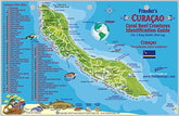 Franko Maps Curacao Dive Map highlights 70 dive sites for easy planning.