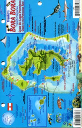 Franko's Map Bora Bora mini-map helps snorkelers navigate reefs quickly during water adventures.
