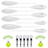 Free FISHER 25Pcs Casting Bobbers Kit — clear acrylic floats