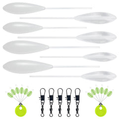 Free FISHER 25Pcs Casting Bobbers Kit — clear acrylic floats
