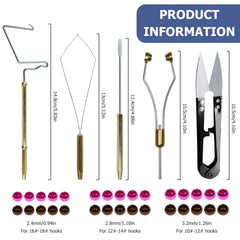 FREE FISHER fly tying kit box shows high-precision tools for precise flies