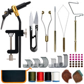 FREE FISHER carry bag keeps tools organized for portable fly tying