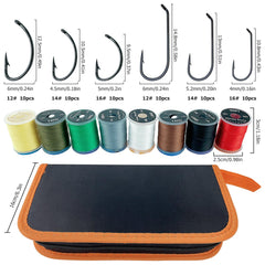 FREE FISHER hook tying kit with 6 hooks emphasizes quality components for realistic fly patterns