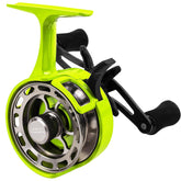 FREE FISHER inline ice reel body aluminum for lightweight durability in winter.