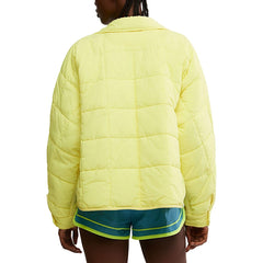 Free People Pippa packable puffer jac back view offers versatile coverage for chilly evenings.