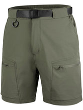 FREE SOLDIER men's cargo hiking shorts front view with breathable fabric for outdoor comfort