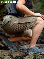 Free Soldier cargo shorts quick-dry fabric keeps you comfortable during hot golf or hiking sessions.
