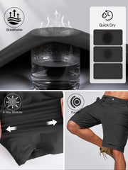 Free Soldier men's cargo shorts back pocket detail for secure storage