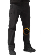 FREE SOLDIER men's outdoor softshell fleece-lined pants full-view for all-season warmth