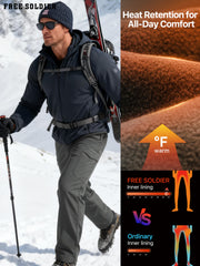FREE SOLDIER seam-sealed-waterproof design helps you stay dry in wet snow and rain.