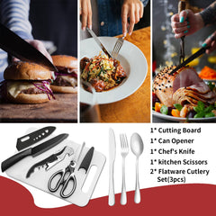 Freehiker stainless-steel utensils offer durability for rugged outdoor cooking.