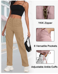 FREEOAK plus-sized baggy cargo pants styling shot reveals versatile wear from street to trail.