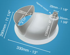 Free Range Designs durable abs construction provides reliable, easy-to-clean performance in wet bathroom environments.