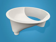 Free Range Designs removable stainless debris screen helps prevent clogs during daily use.