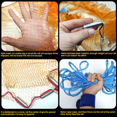 FREGITO 3/8-inch mesh close-up showing standard bait-catching mesh.