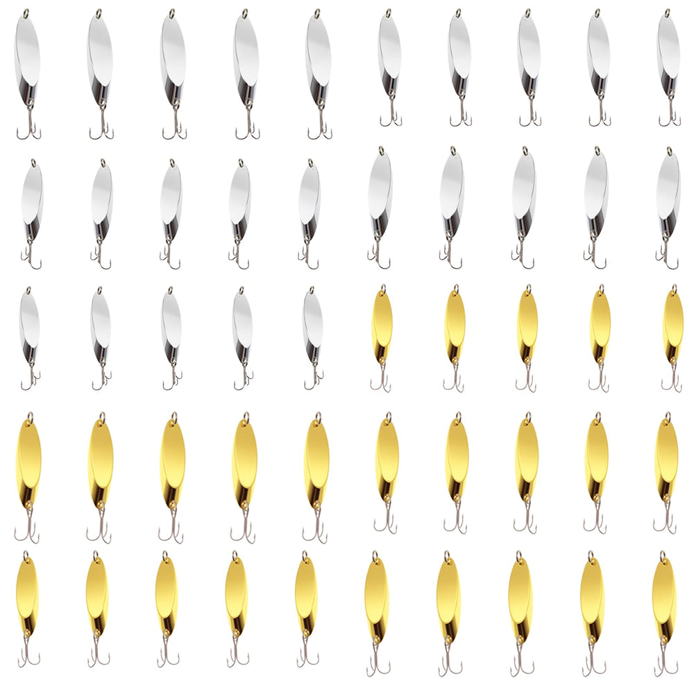 FREGITO fishing spoons packaging shows organized box for easy carry and storage
