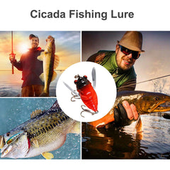 Freshwater Cicada Lure has a realistic appearance to tempt fish.