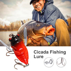 Freshwater Cicada Lure features a robust build for tough bites.