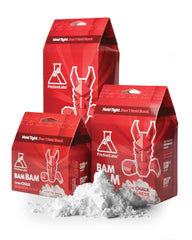 Friction Labs Bam Bam chalk jar front showing chunky texture for strong grip