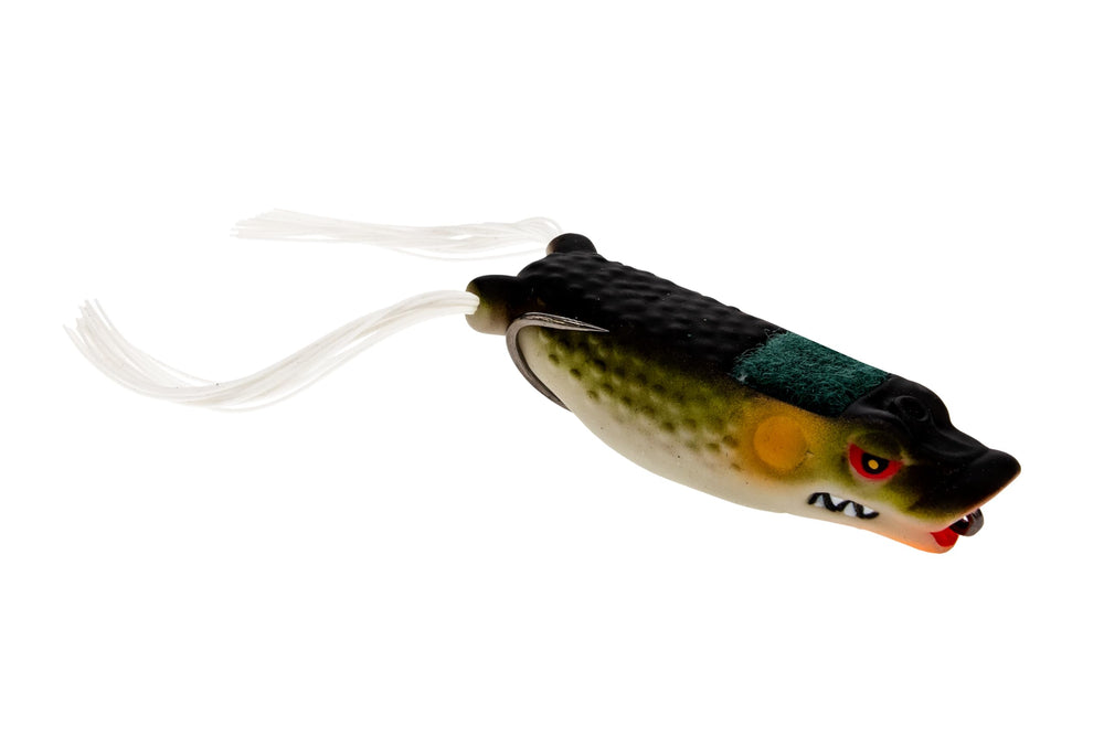 Frog Factory Boom Boom Hollow Body Frog topwater action attracts bass