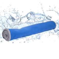 FROGG TOGGS Chilly Pad PRO blue activation demonstrates instant cooling when wet