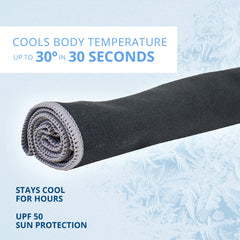 FROGG TOGGS Chilly Pad PRO towel in use providing comfortable cooling during activity.